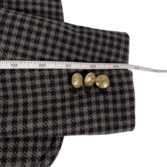 J. Crew women’s size 4 XS gray black herringbone wool blend Keaton's Boy Blazer - Picture 8 of 8